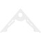 Ekena Millwork Pitch Cena Architectural Grade PVC Gable Pediment, 48"W x 28"H x 1"P (14/12) GPP048X028X100CEN - alternate 3